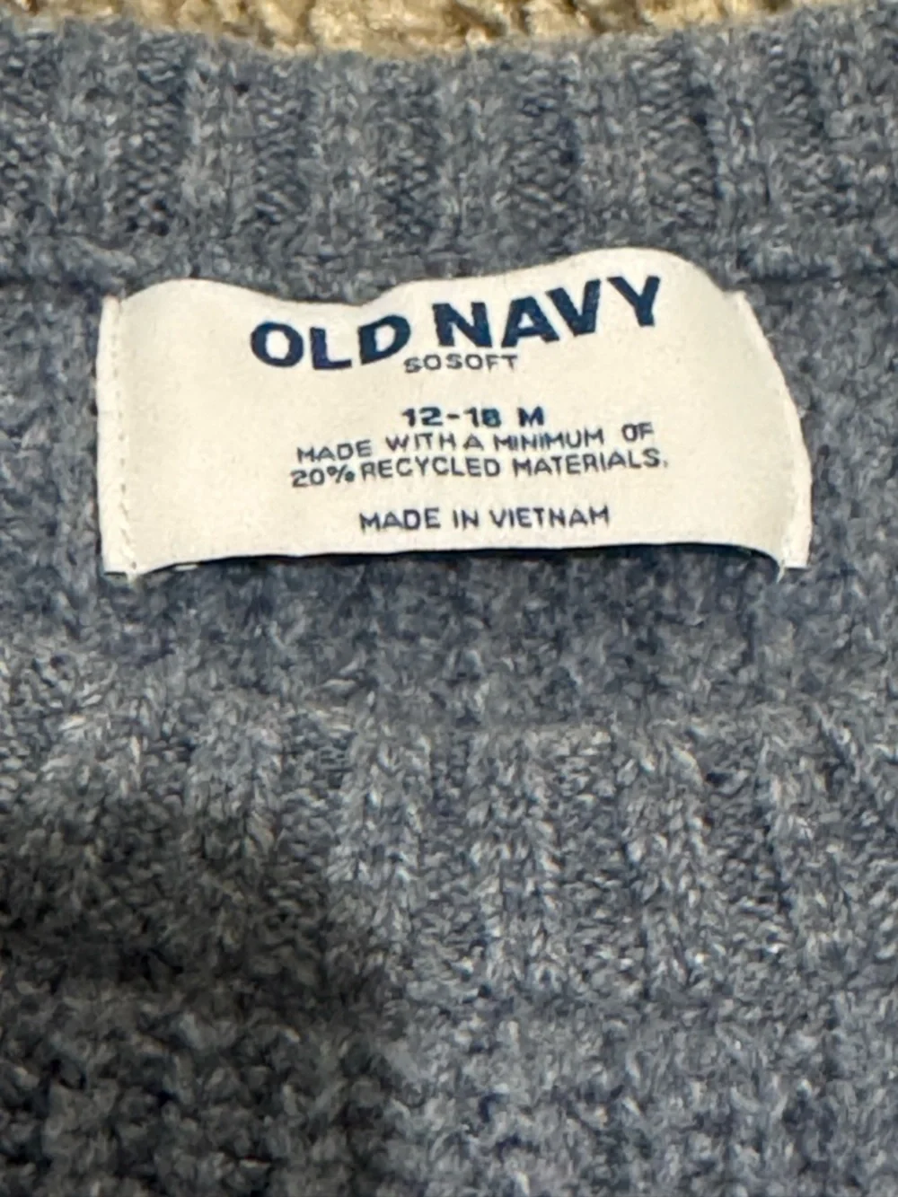 Old navy baby sweater